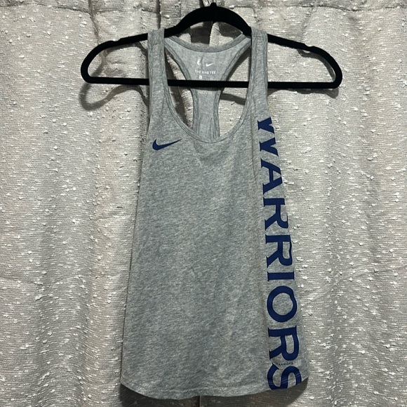 Nike Tops - NIKE DRI FIT racerback tank NBA Golden State Warriors womens size small